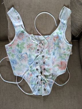 Selkie Mrs Darcy Silk Corset (XS)